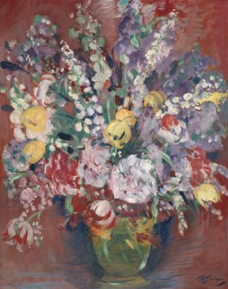 Bouquet de fleurs by Jean Gabriel Domergue