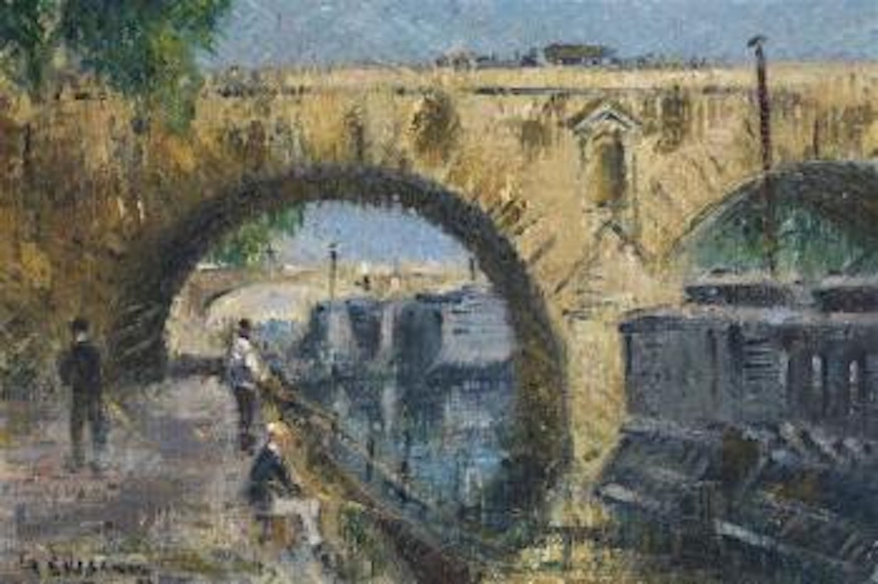 Pêcheurs à la ligne sur le Pont Marie by Gustave Loiseau