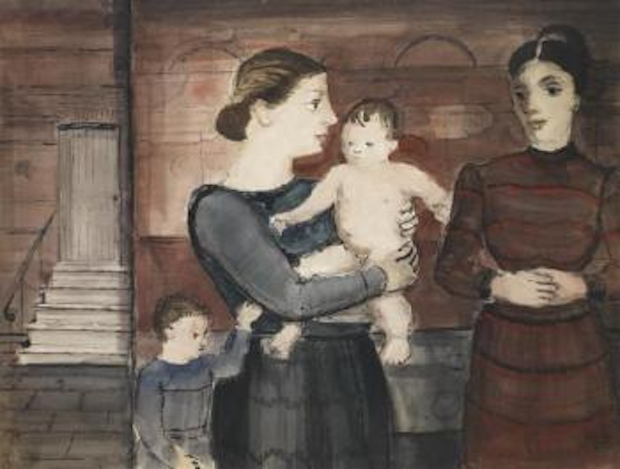 Scène de famille by Paul Delvaux