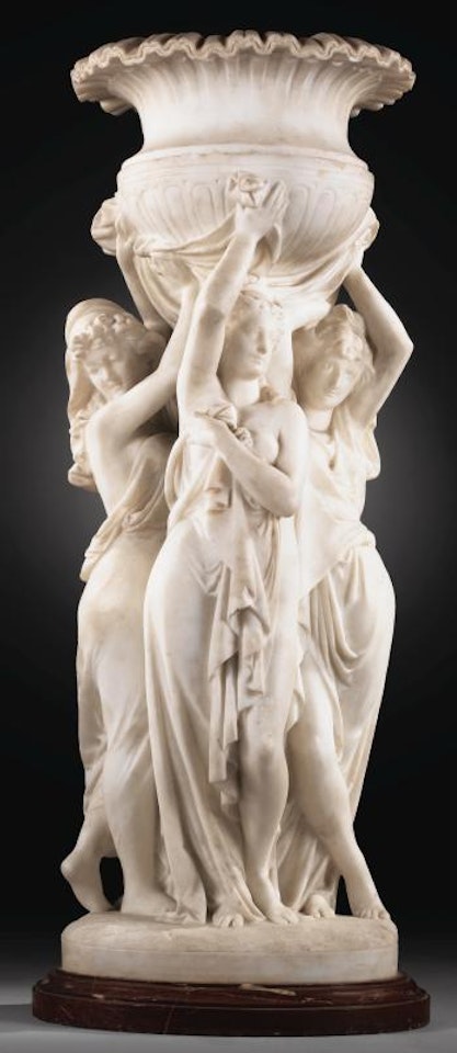 Les Trois Grâces by Albert-Ernest Carrier-Belleuse