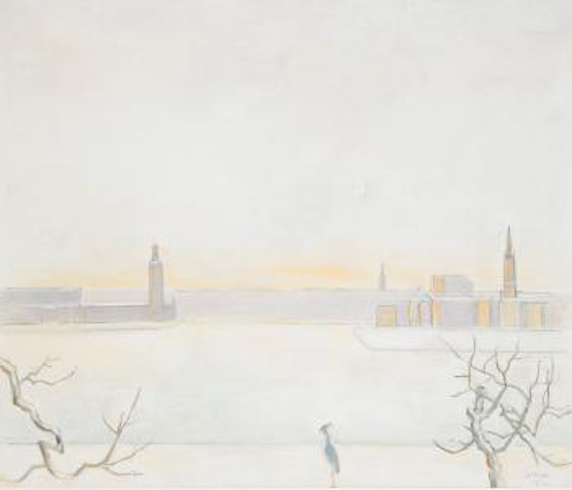 Utsikt mot Stadshuset och Riddarholmen - Stockholm by Einar Jolin