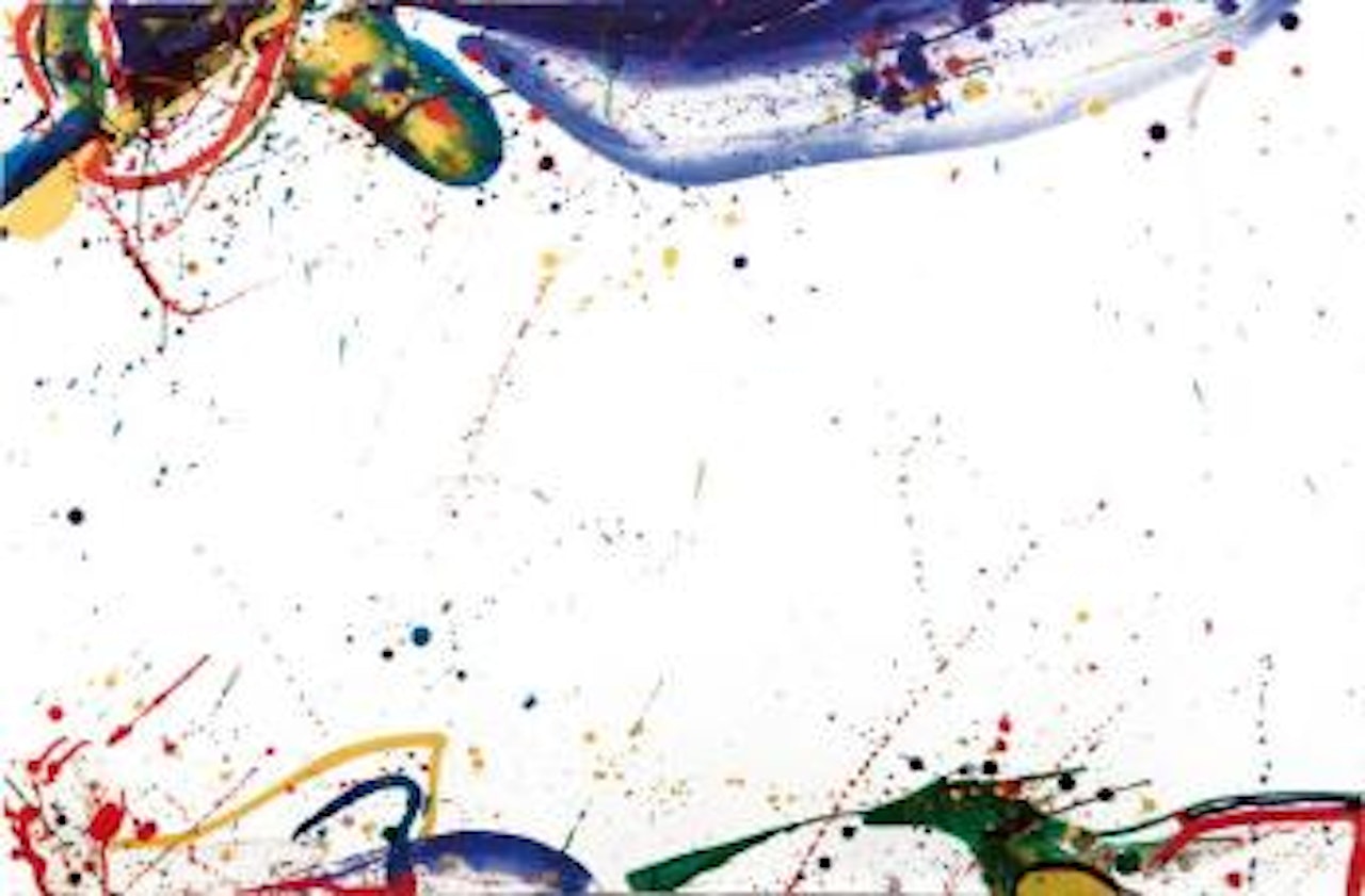 Bright ring drawing (SF64-124) by Sam Francis