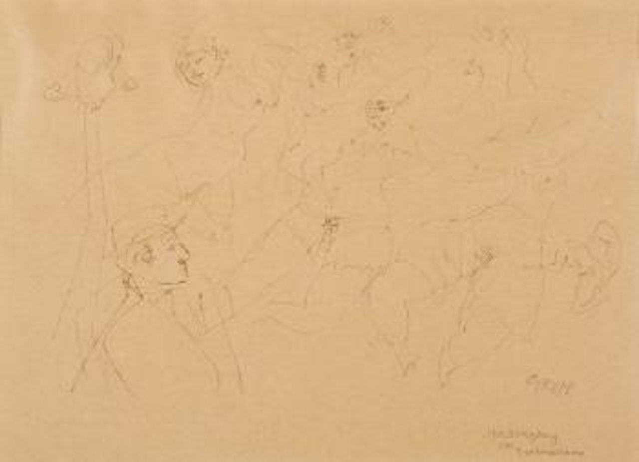 Spaziergang des erotomanen [Promenade of the erotomaniac] by George Grosz