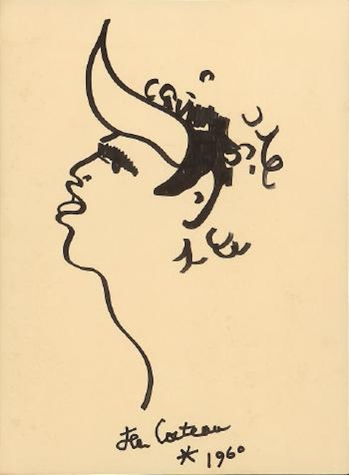 Horned figure by Jean Cocteau