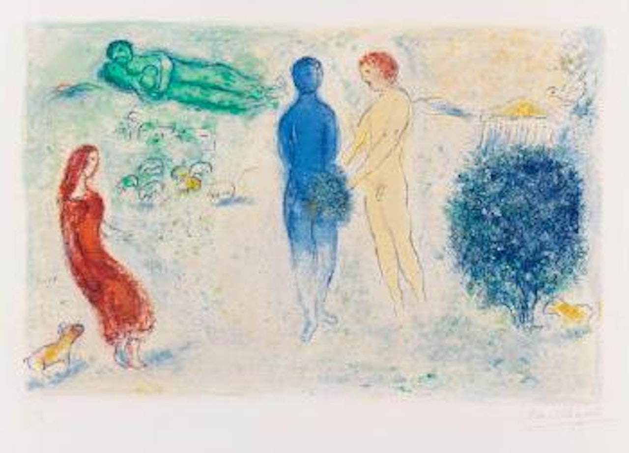 Die Erkenntnis Chloé's by Marc Chagall
