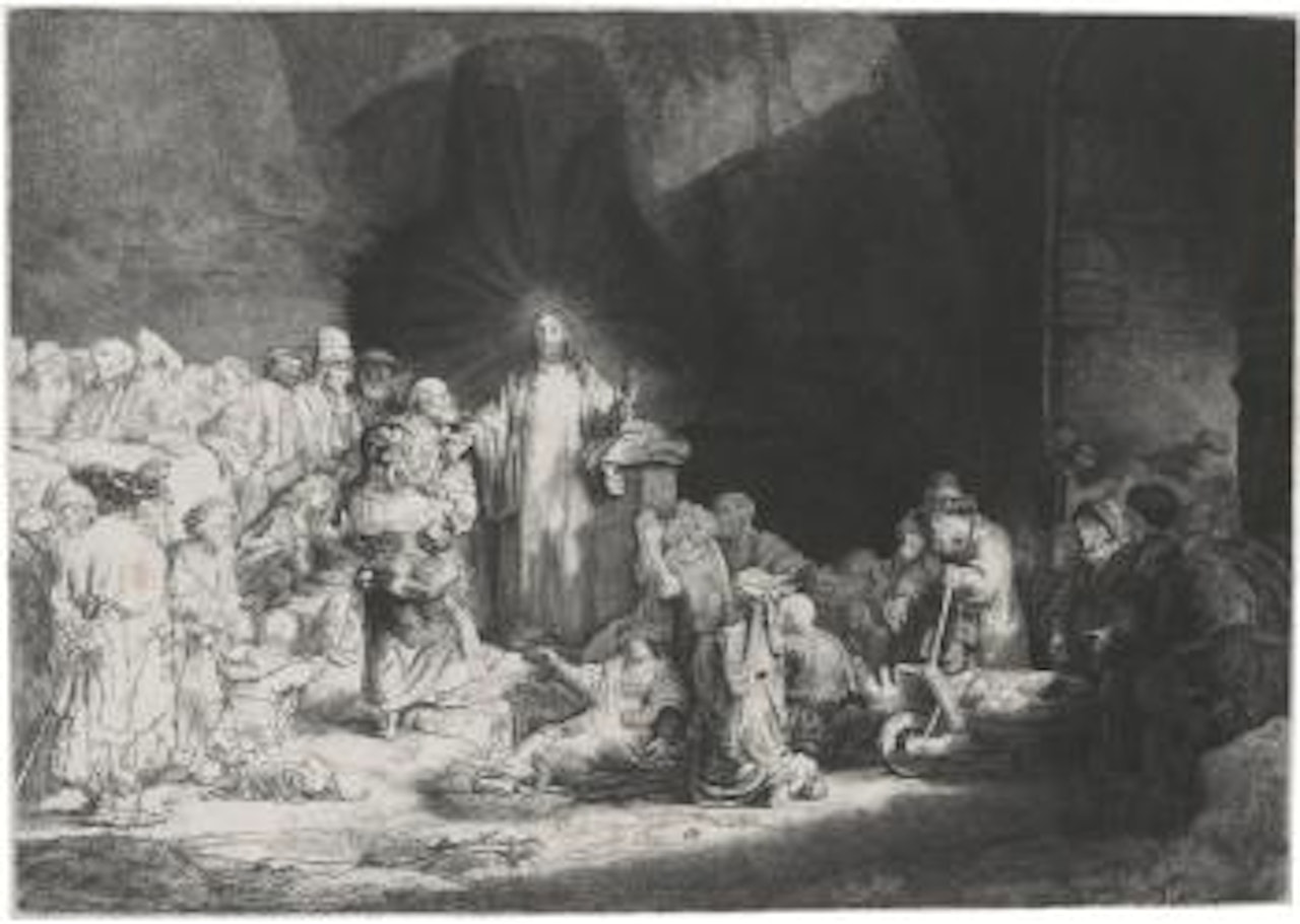 The Hundred Guilder Print (B., Holl. 74; H. 236; Bb. 49-1) by Attributed to Rembrandt Harmensz van Rijn