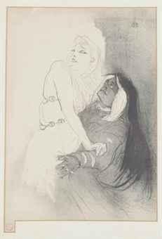 A la Renaissance: Sarah Bernhardt dans Phédre (Delteil 47; Wittrock 37; Adriani 52) by Henri de Toulouse-Lautrec