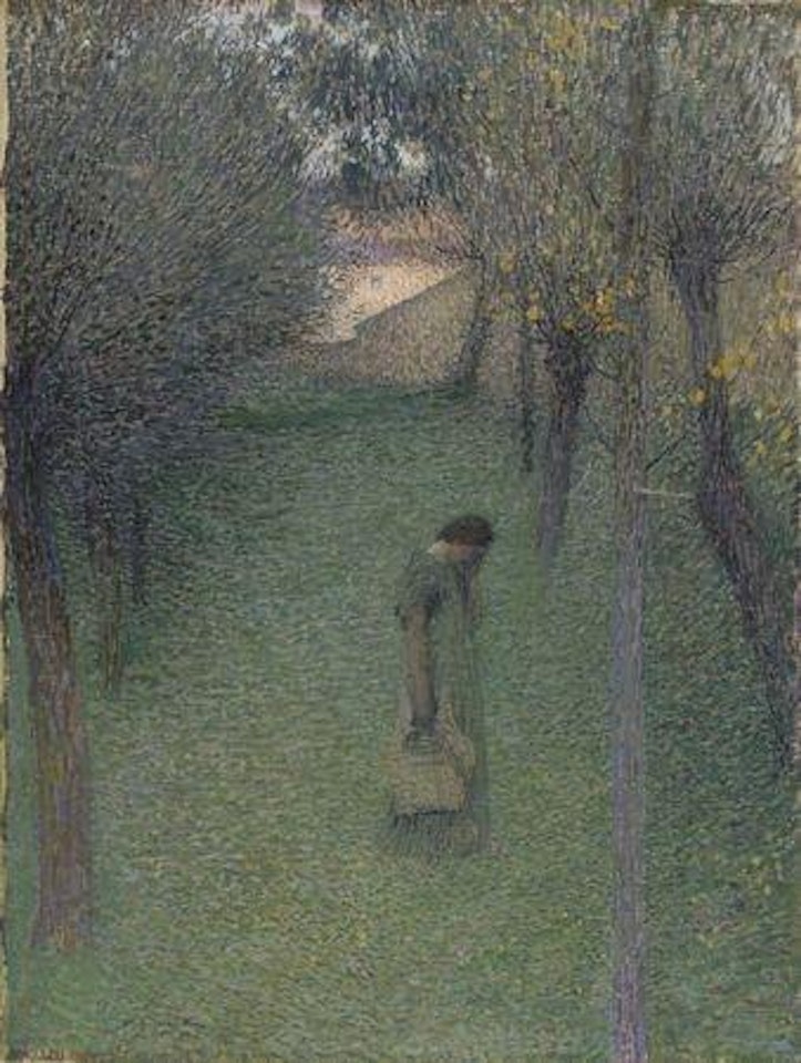 Muse pensive au jardin by Henri Jean Guillaume Martin