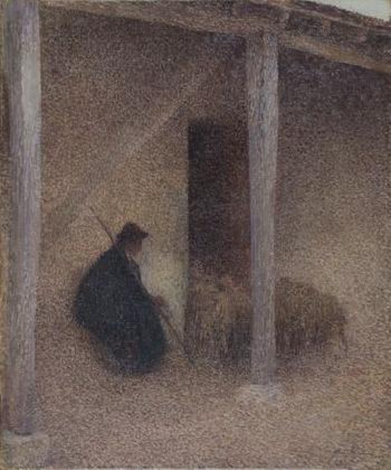 Berger rentrant ses moutons by Henri Jean Guillaume Martin