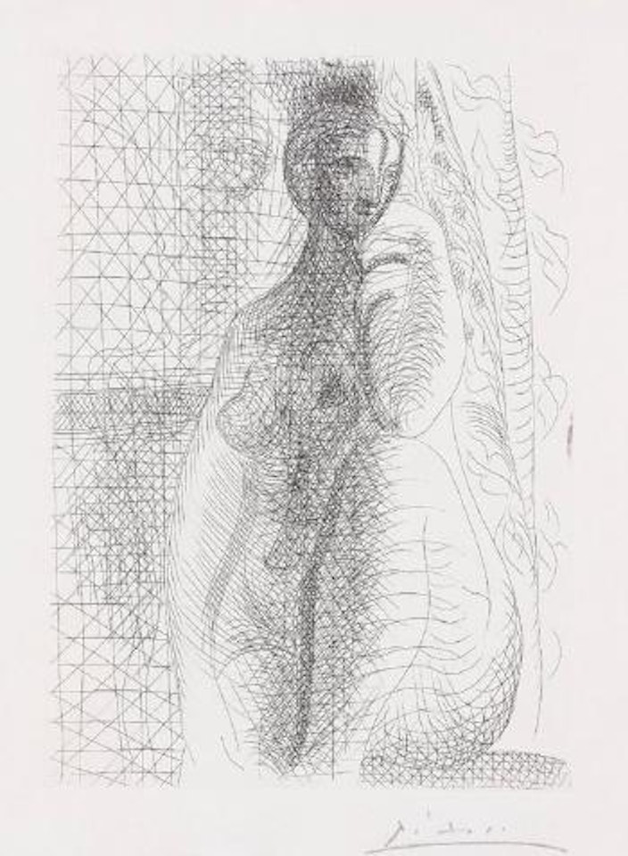 Femme nue à la jambe pliée by Pablo Picasso