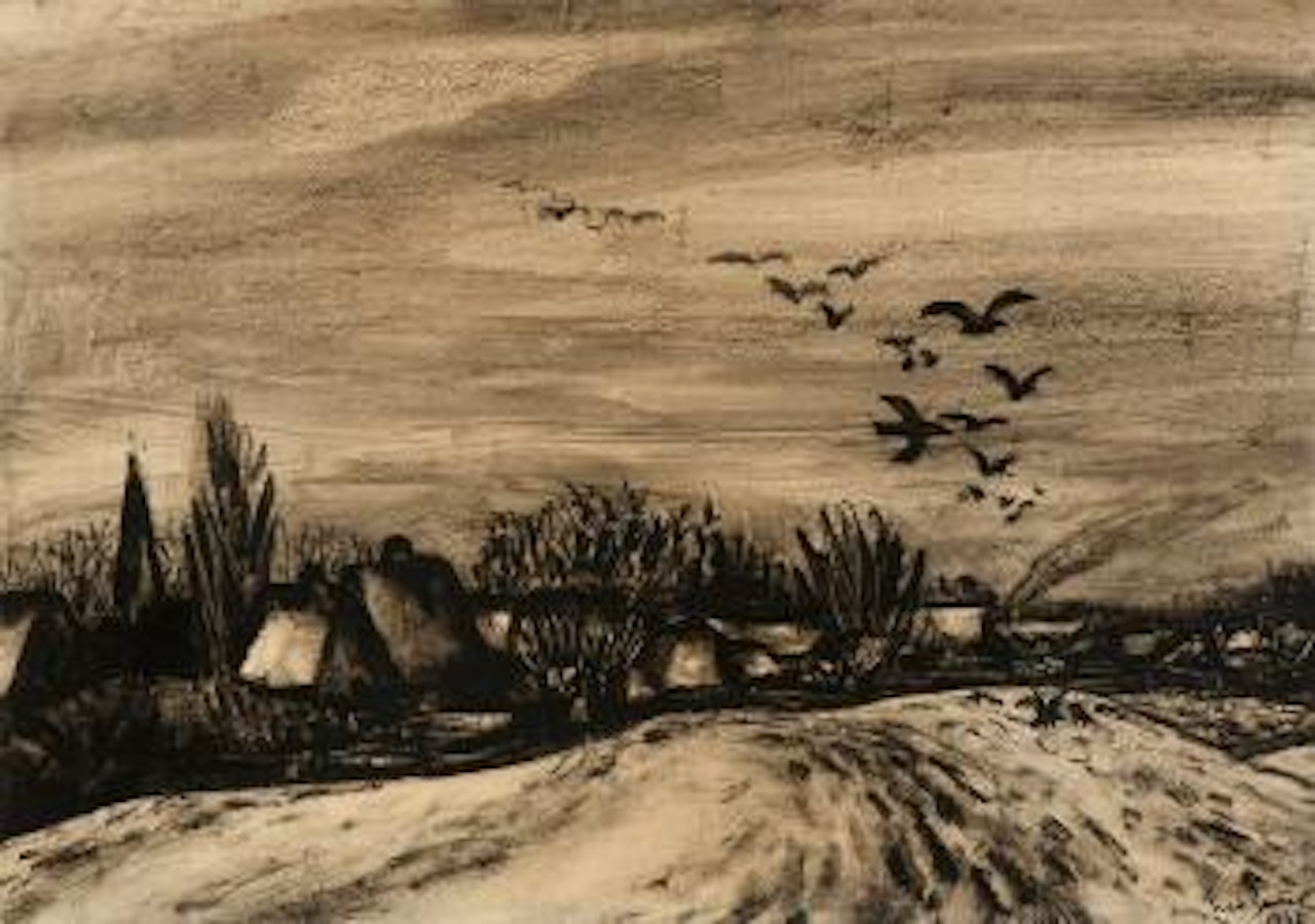 Crows over Blaricum by Leo Gestel
