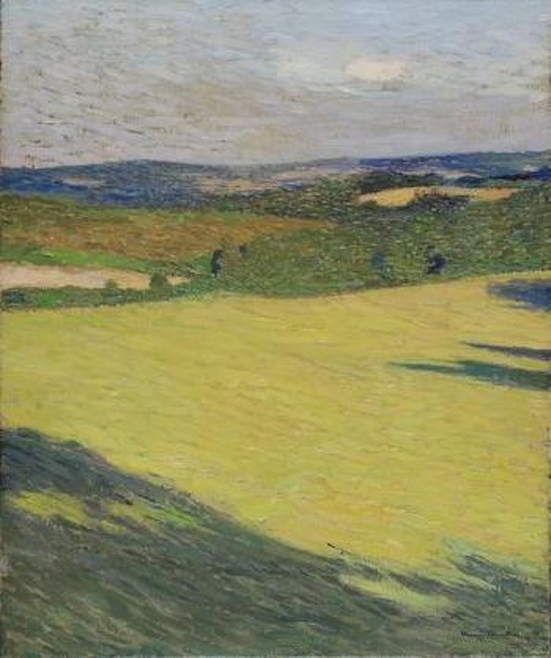 Paysage du Lot, les champs jaunes by Henri Jean Guillaume Martin