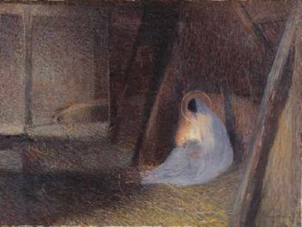 Vierge dans l'étable by Henri Jean Guillaume Martin