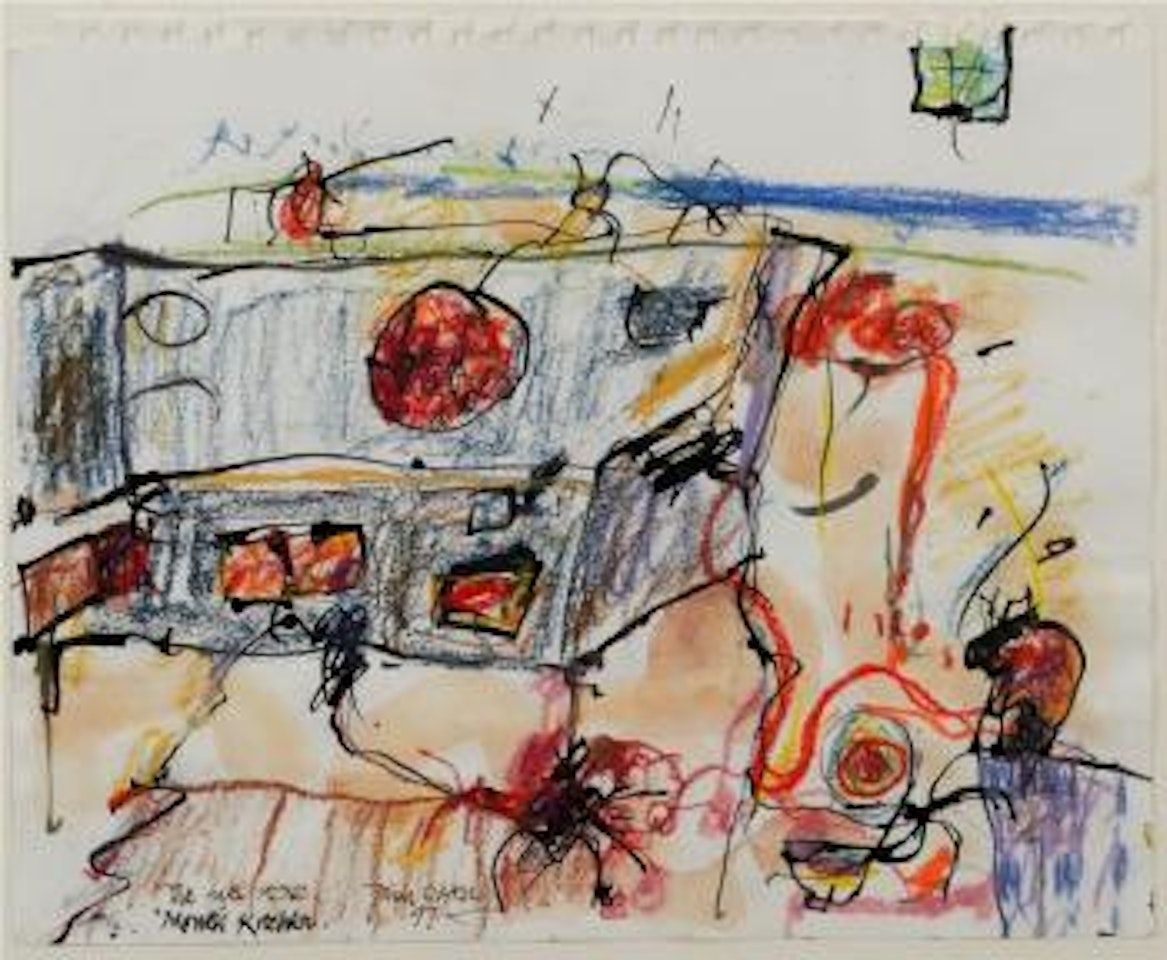 The fuel stove Monet kitchen by John Olsen