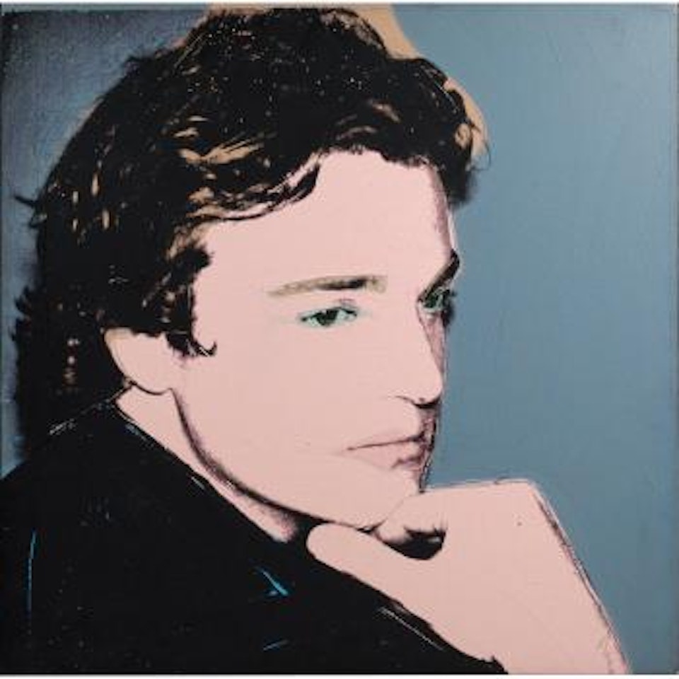 Portrait Of Jamie Wyeth (French Blue Background No.2) by Andy Warhol