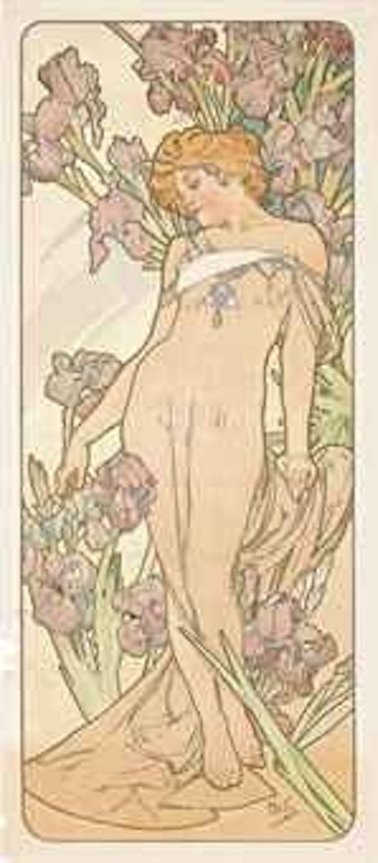 The Iris by Alphonse Mucha