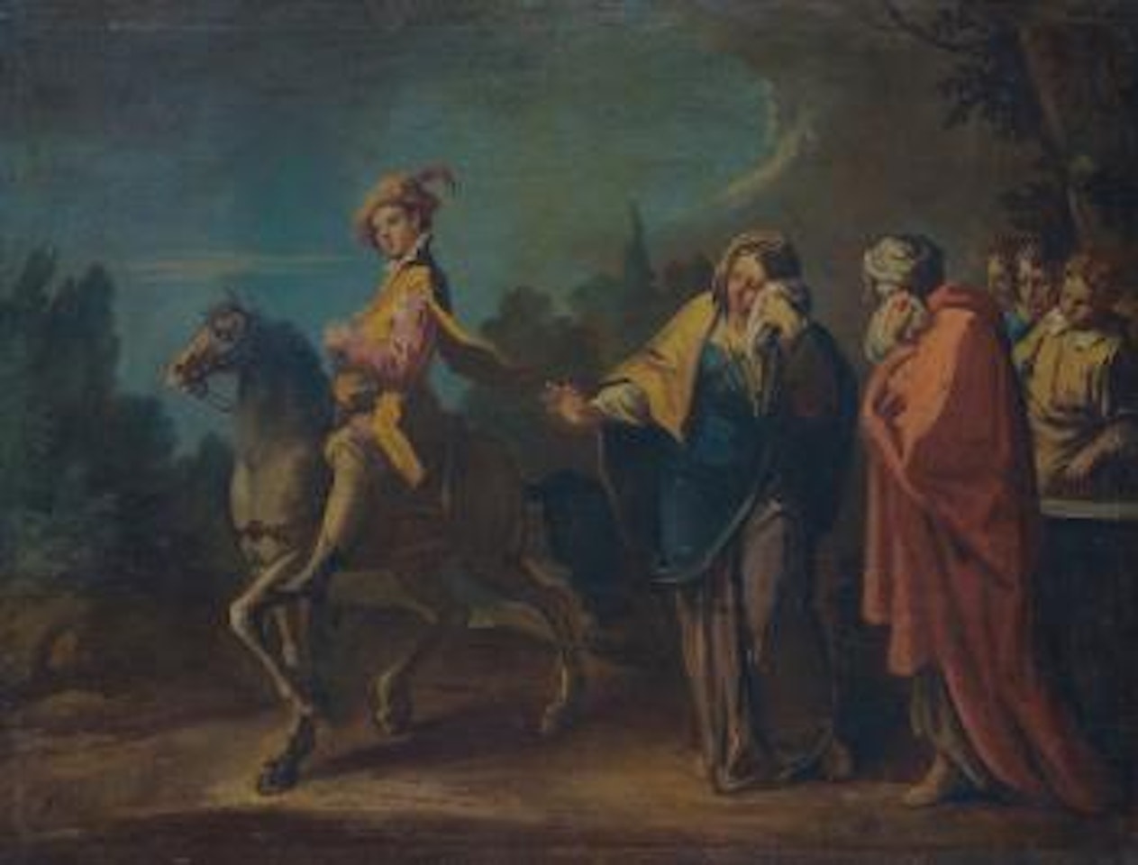 Episodes From The Parable Of The Prodigal Son: The Prodigal Son Leaves Home; The Prodigal Son Is Sent To Herd Pigs; The Return Of The Prodigal Son by Sebastiano Ricci