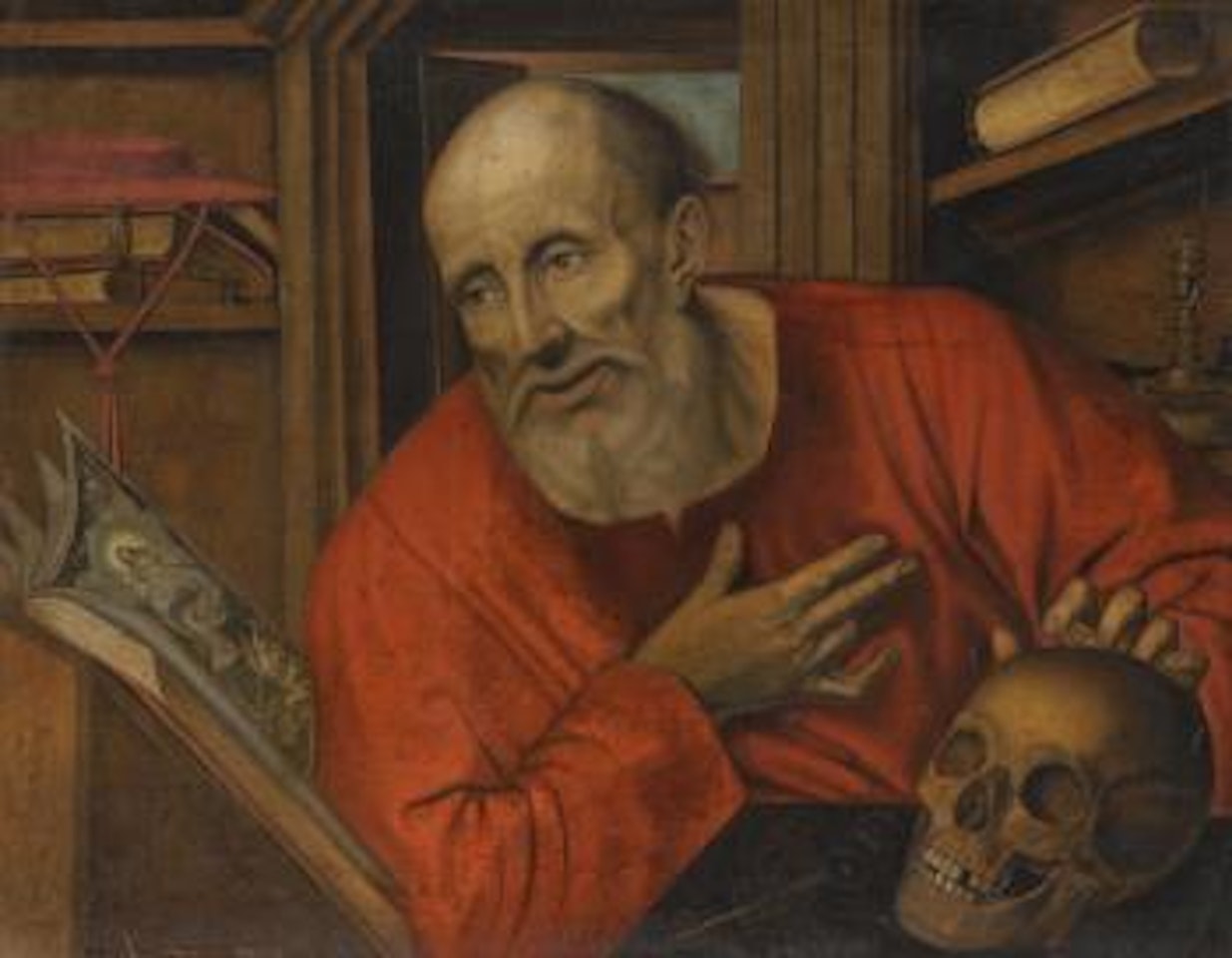 St Jerome In His Study by Jan Matsys
