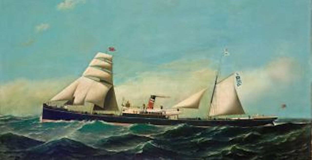 The S S Claymore, 1658, Claymore Steamship Company London by Antonio Jacobsen