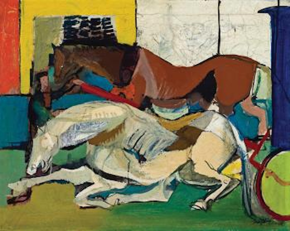 Two horses by Franz Kline