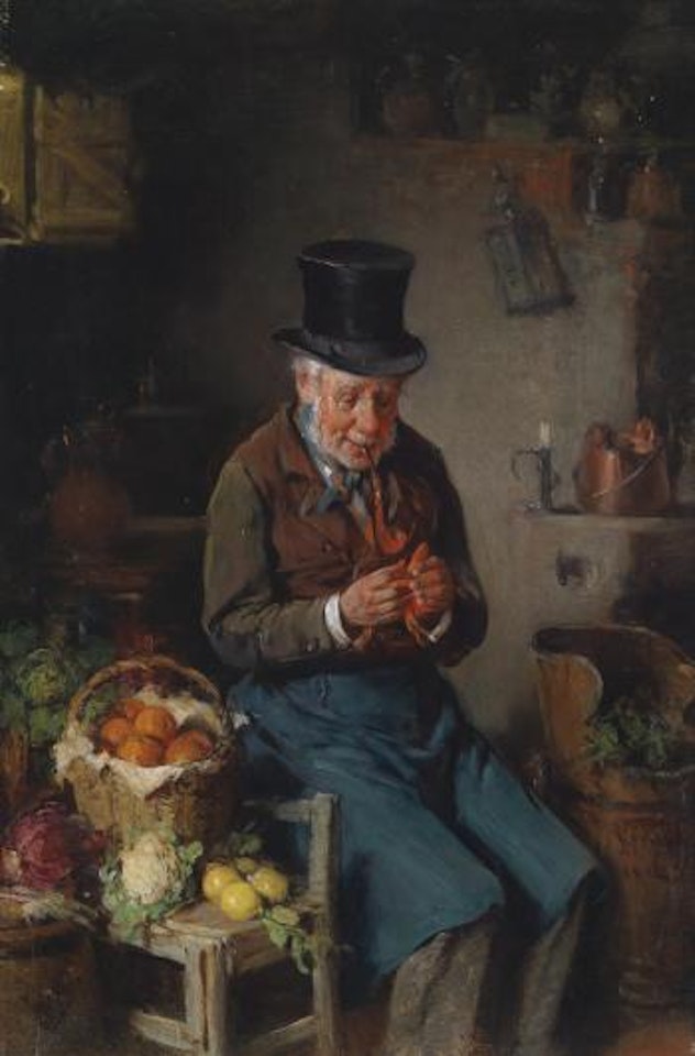 The vegetable seller by Hermann Kern