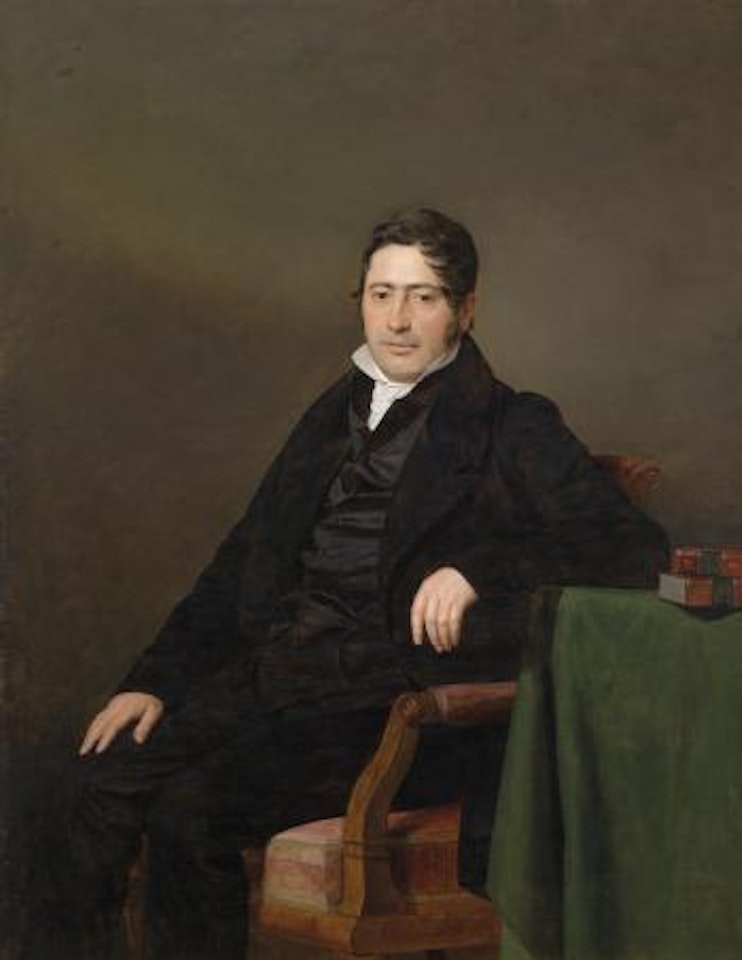 Portrait of university Professor Dr med Sigmund Caspar Fischer by Ferdinand Georg Waldmüller