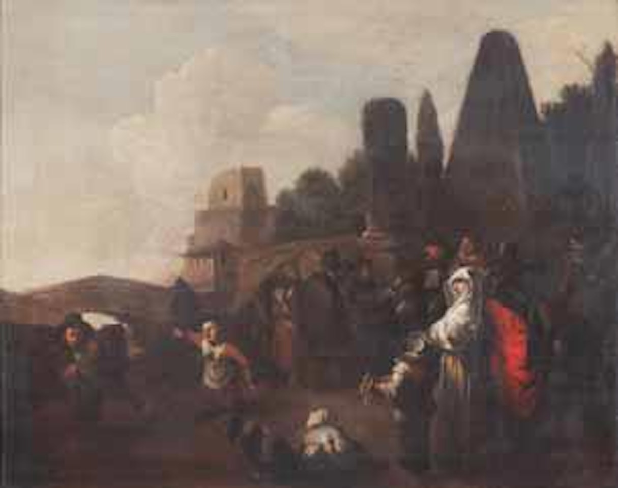 Scène villageoise autour d'un médecin ambulant by Jan Miense Molenaer