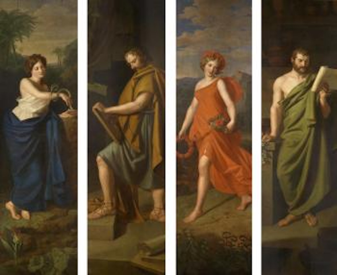 Hygieia. Hippocrates. Galen. Flora by Ferdinand Georg Waldmüller