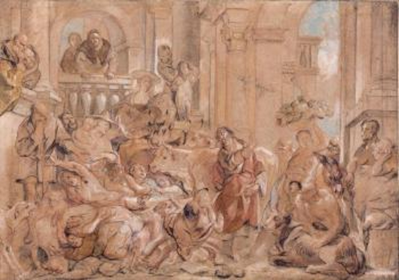 Le Christ chassant les marchands du Temple by Jacob Jordaens