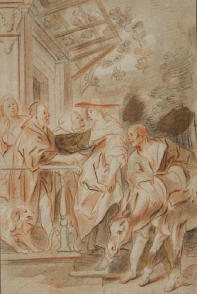 La femme de Jéroboam chez le prophète Alijah by Jacob Jordaens