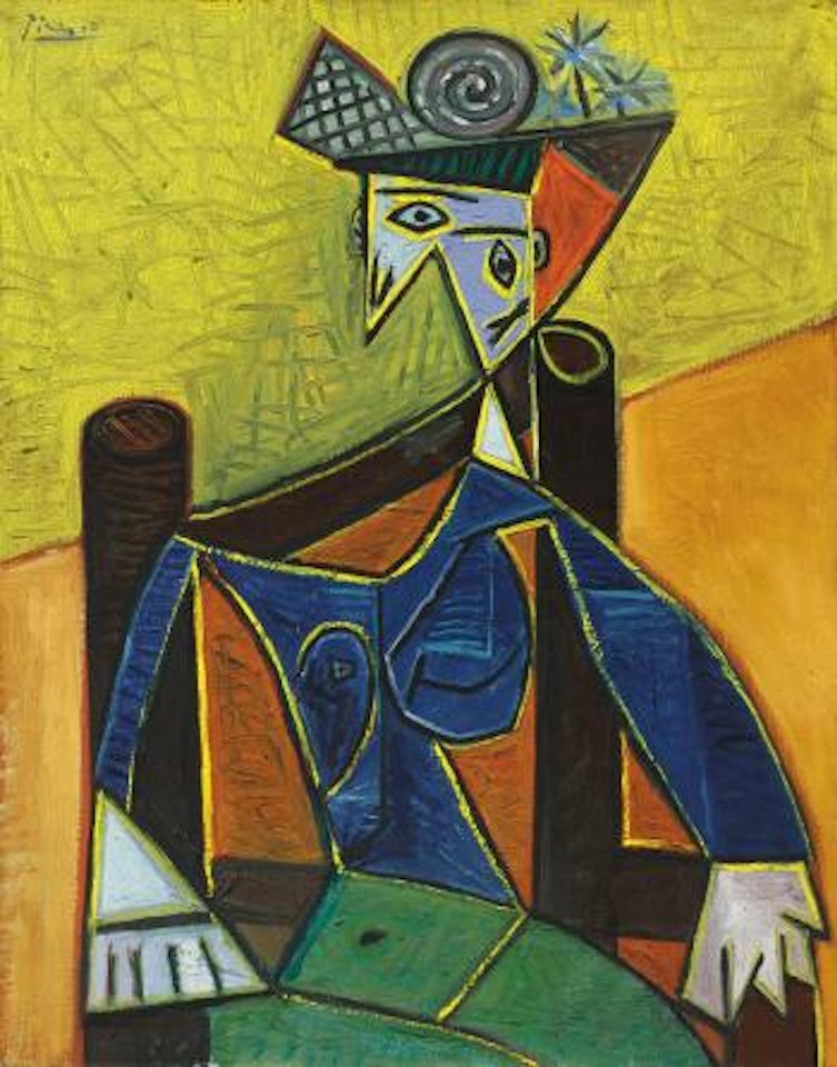 Femme Assise Dans Un Fauteuil by Pablo Picasso