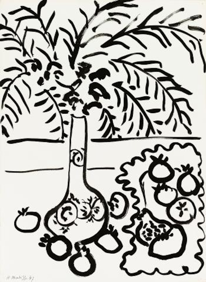 Nature Morte, Fougères Et Grenades by Henri Matisse