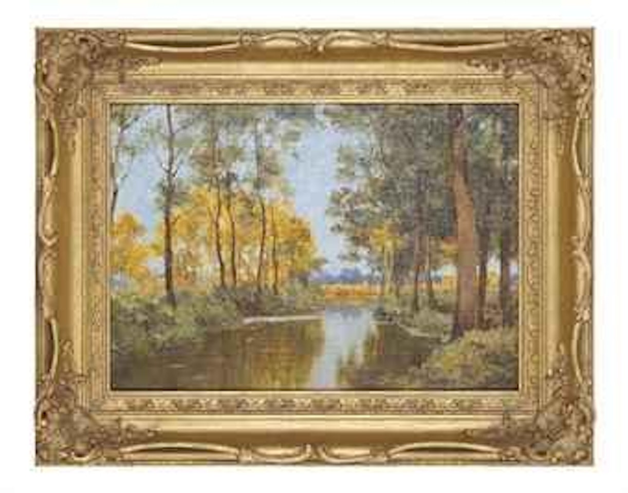 A Berkshire stream, Woolhampton by Edward Wilkins Waite