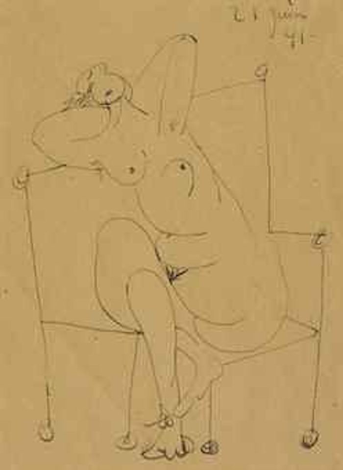 Femme nue assise by Pablo Picasso