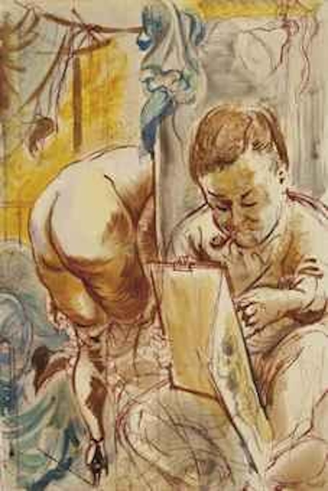 Artist and Model by George Grosz