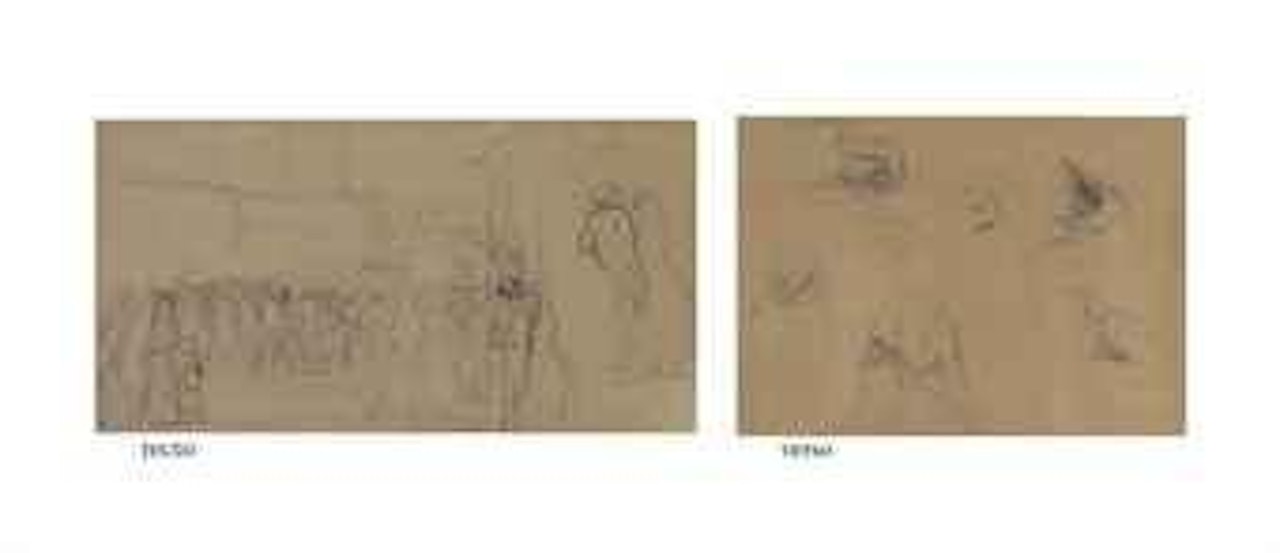 Sans titre (recto); Etudes (verso) by Camille Pissarro