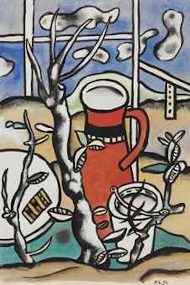 Nature morte au broc rouge by Fernand Leger