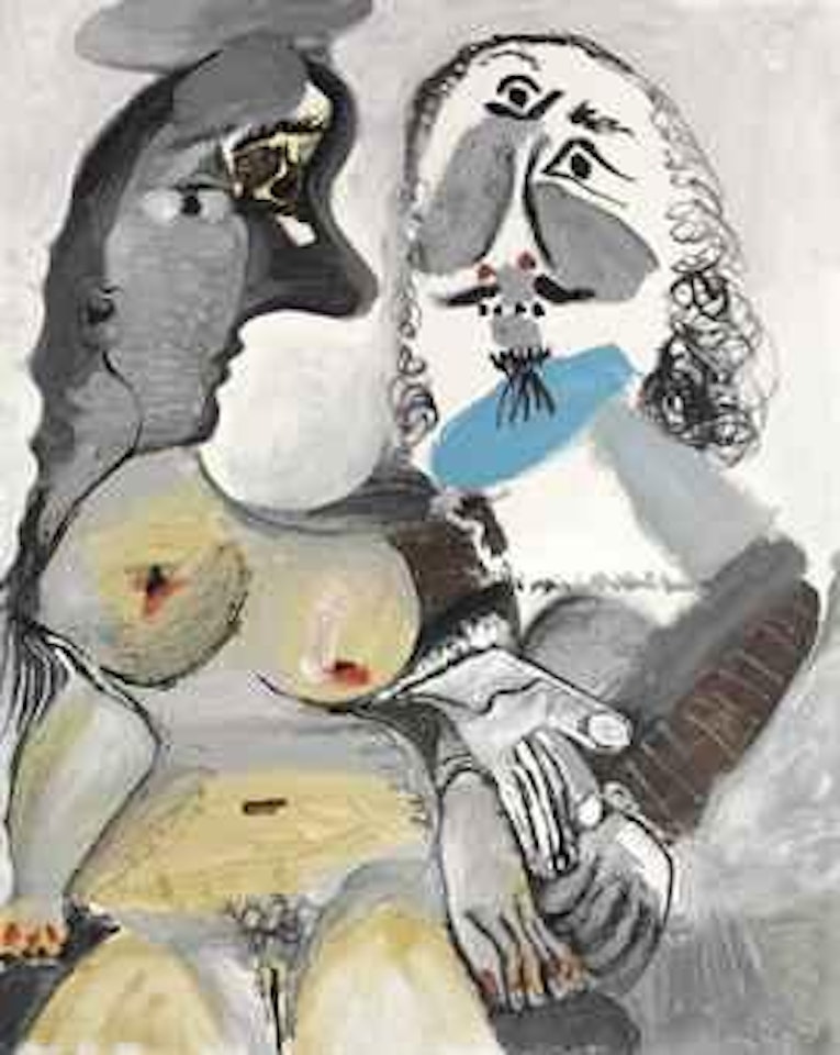 Mousquetaire et nu assis by Pablo Picasso