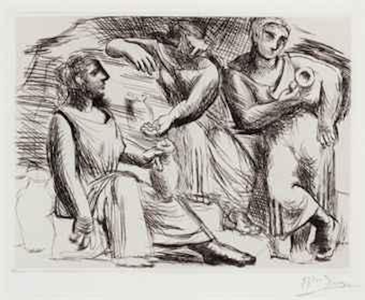 La Source (Trois Femmes Ã  la Fontaine) (B. 45; Ba. 61) by Pablo Picasso