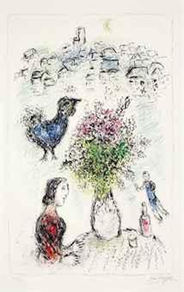 Le Bouquet rose (M. 979) by Marc Chagall