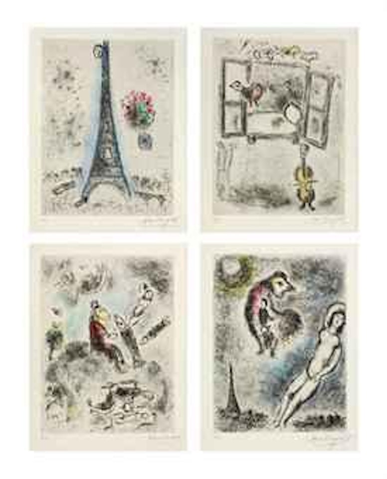 Louis Aragon, Celui qui dit les Choses sans Rien dire, Maeght Editeur, Paris, 1976 (C. books 99) by Marc Chagall