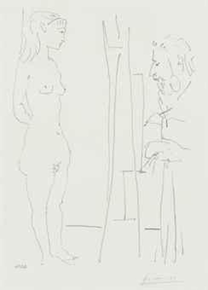 La Pose nue (B. 761; M. 255) by Pablo Picasso