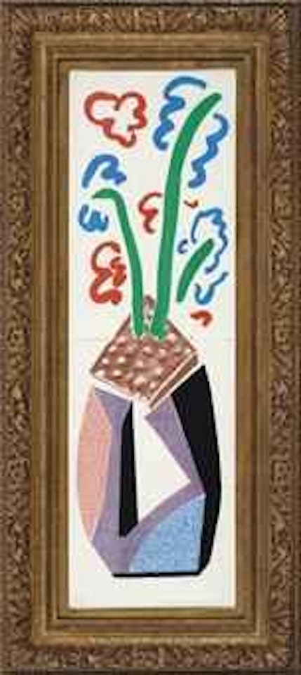 Red, Blue & Green Flowers (M.C.A.T. 300) by David Hockney
