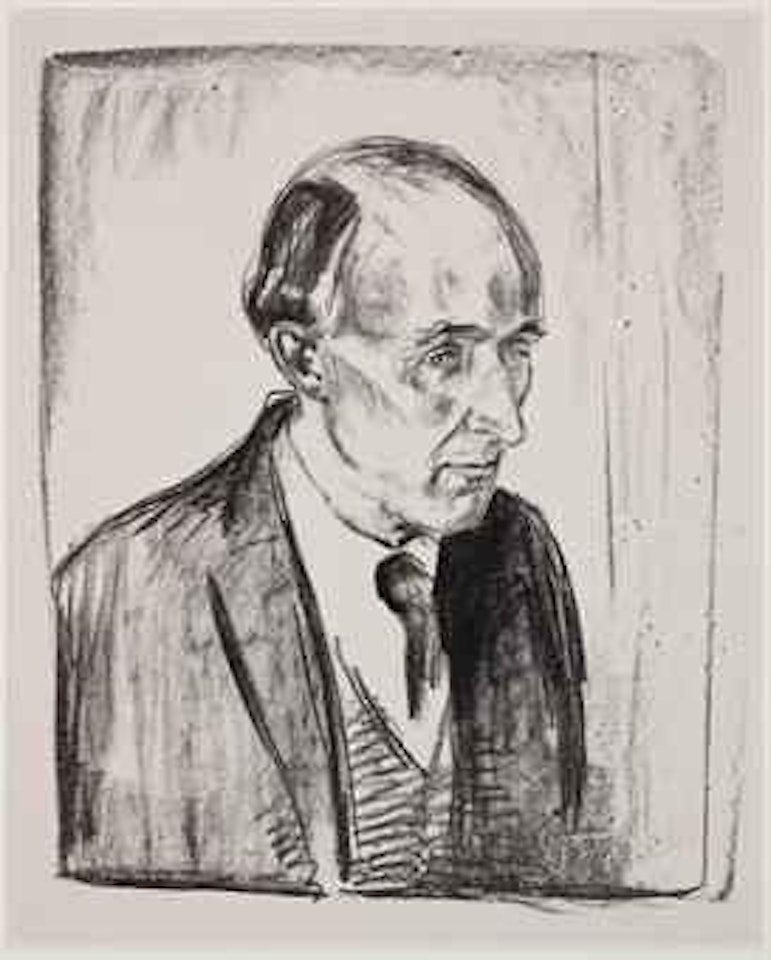 Munch und Director Ludvig Didrichsen (Sch. 461; W. 566) by Edvard Munch