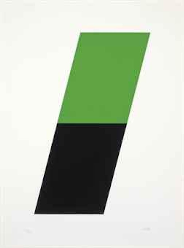 Green/Black (Axsom 78; Gemini 337) by Ellsworth Kelly