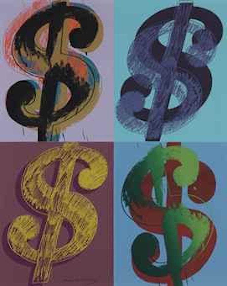 $ (Quadrant) (see F. & S. II.283) by Andy Warhol