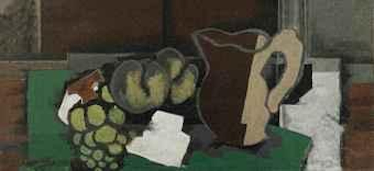 Raisin, pommes et cruche by Georges Braque