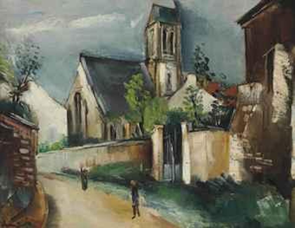 L'église du village by Maurice de Vlaminck