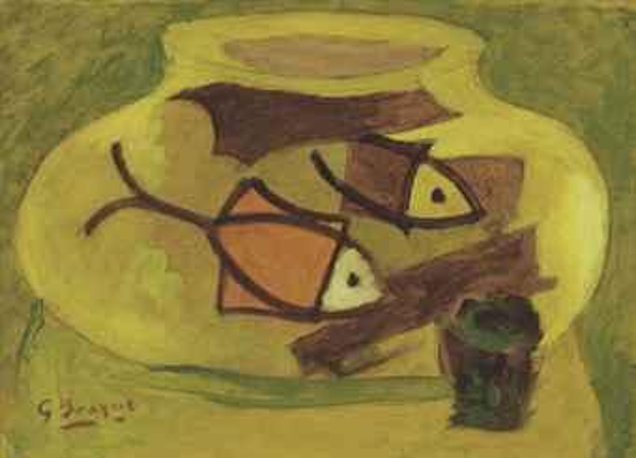 L'aquarium au verre by Georges Braque