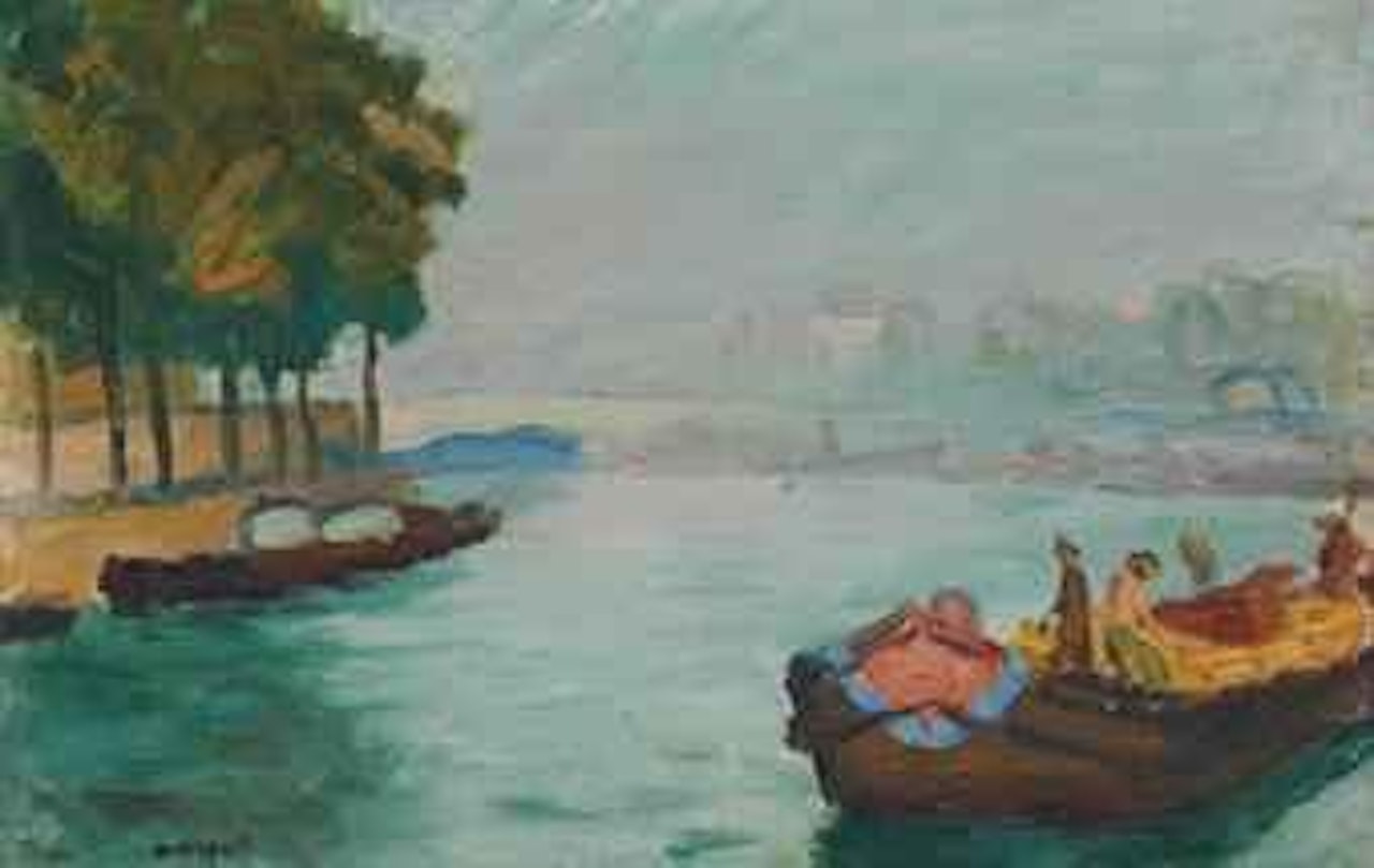 Bords de Seine, Paris (Pointe de l'Ile Saint-Louis) by Albert Marquet
